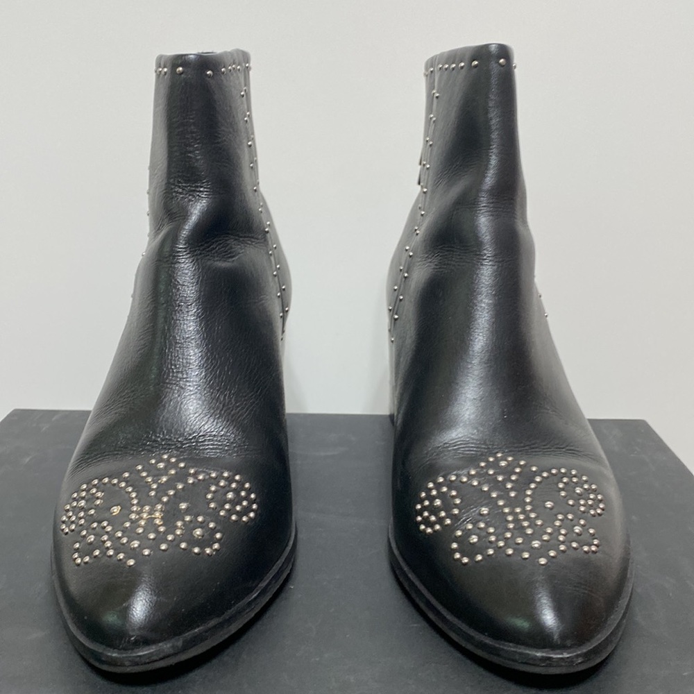 Dune “Queenie” Leather Studded Boots - Picture 5 of 15